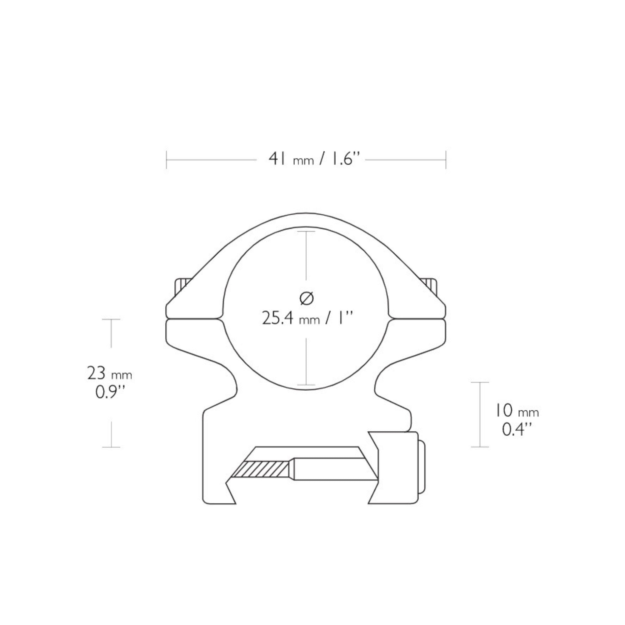 Hawke Sport Optics Vantage 4-12x40 30/30 Riflescope Bundle with Mount Rings (M)