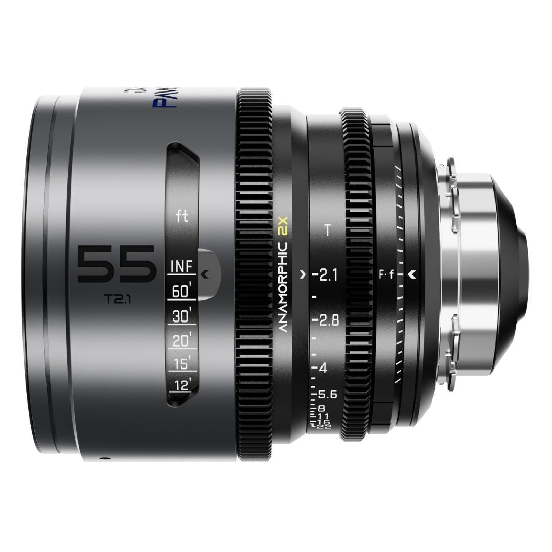 DZOFilm Pavo 2x Anamorphic 6-Lens Set with Blue Coating, PL or EF Mount (Space Gray and Black)