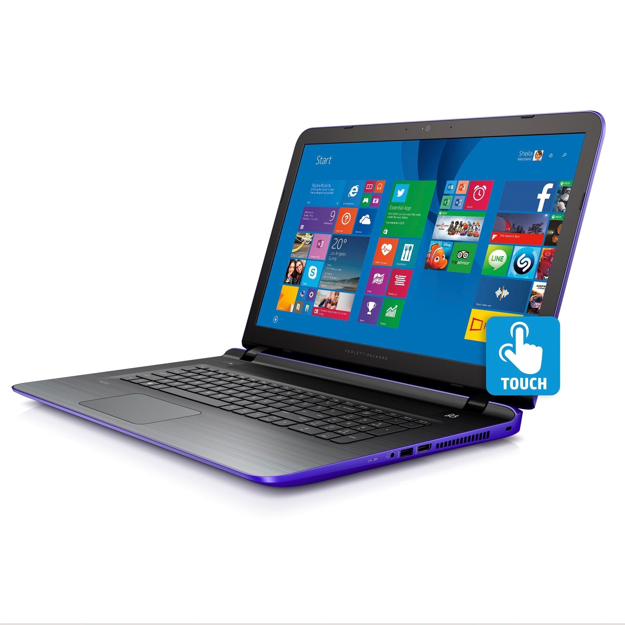 HP Pavilion 17-g037cy 17.3" Touchscreen Notebook, AMD Quad-Core A6, Windows 8.1 (Refurbished)