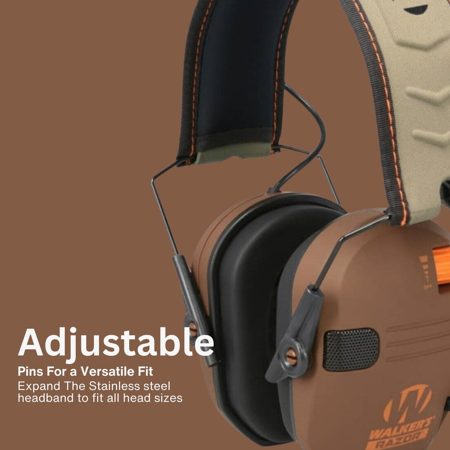 Walkers Razor Walkie Talkie Bundle with Ear Muff (Wetlands LTD) and Accessories