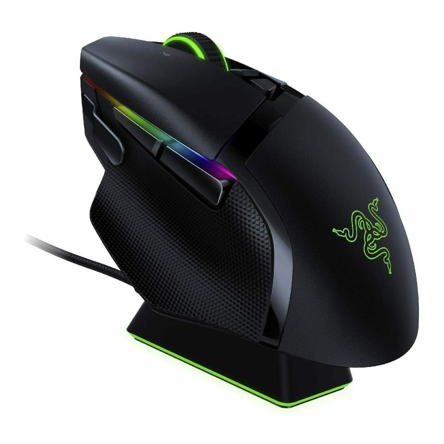 Razer Basilisk Hyperspeed Wireless Gaming Mouse, 20K DPI Optical Sensor, Chroma RGB, with Charging Dock (Certified Refurbished)