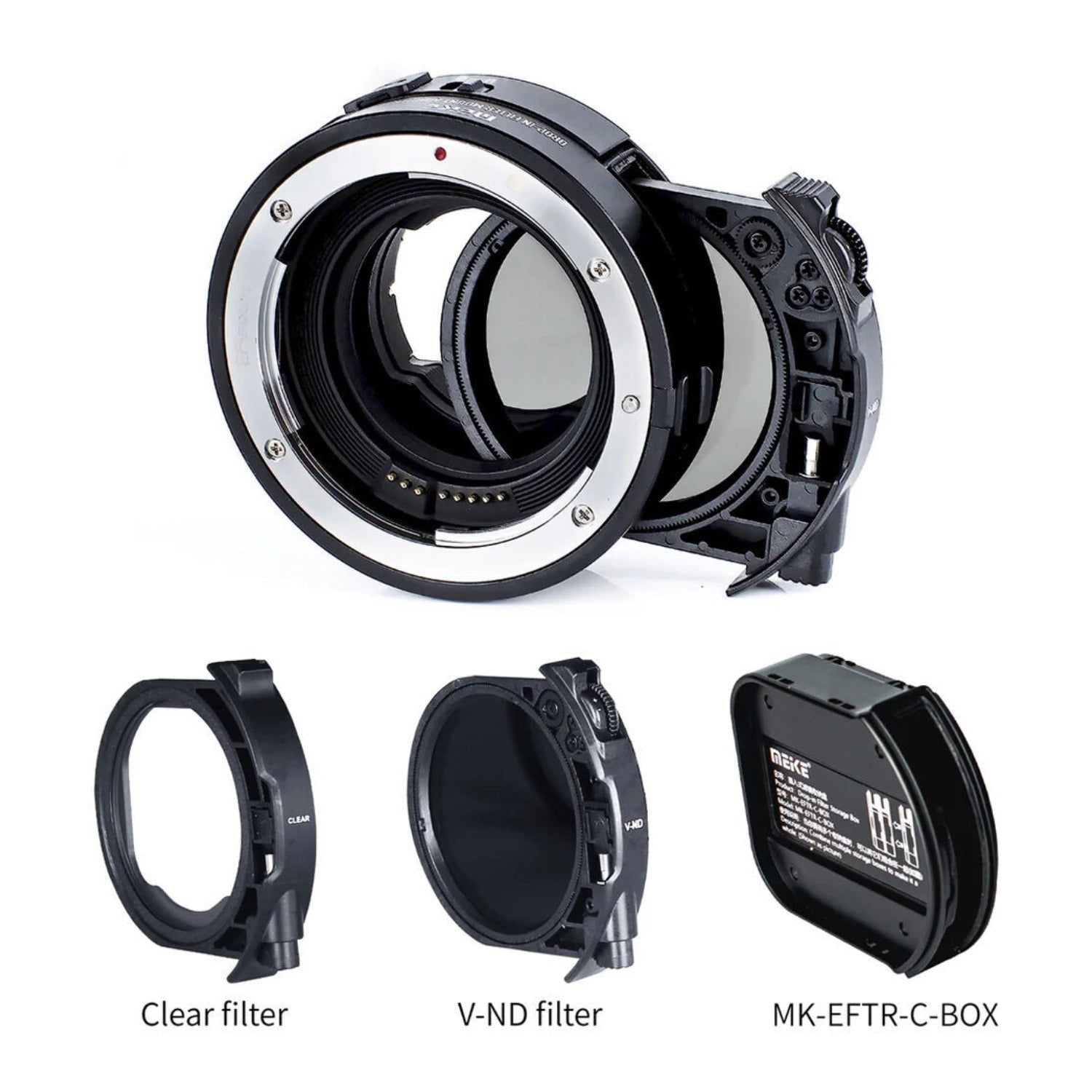 Meike Drop-In Filter Lens Adapter for EF/EF-S Lenses to Sony E-Mount Cameras