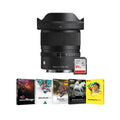 Sigma 12mm F1.4 DC Contemporary Lens for Sony E-Mount Bundle with Software Kit and 64GB SD Card