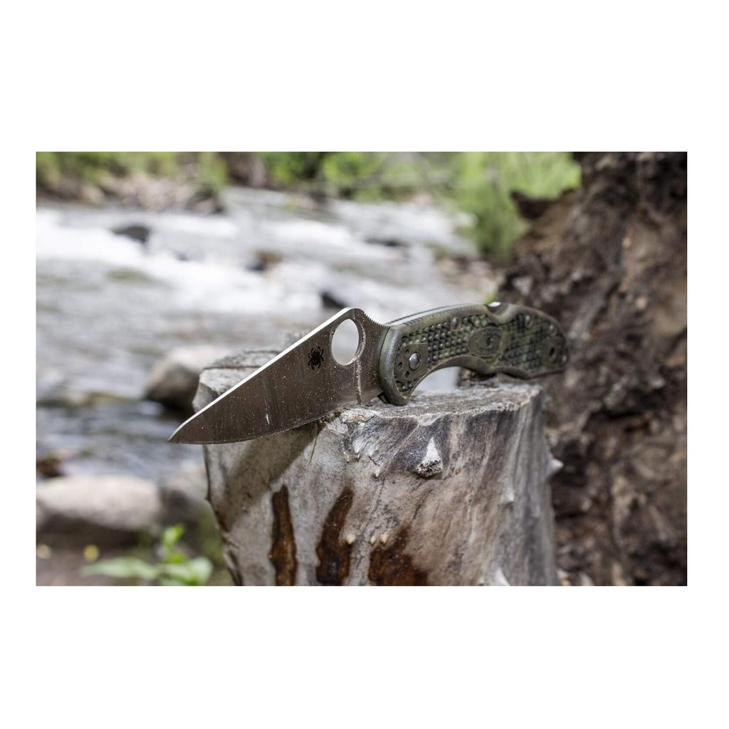 Spyderco Delica 4 Signature Knife with 2.95 Inch VG-10 Steel Blade and Stainless Steel Handle