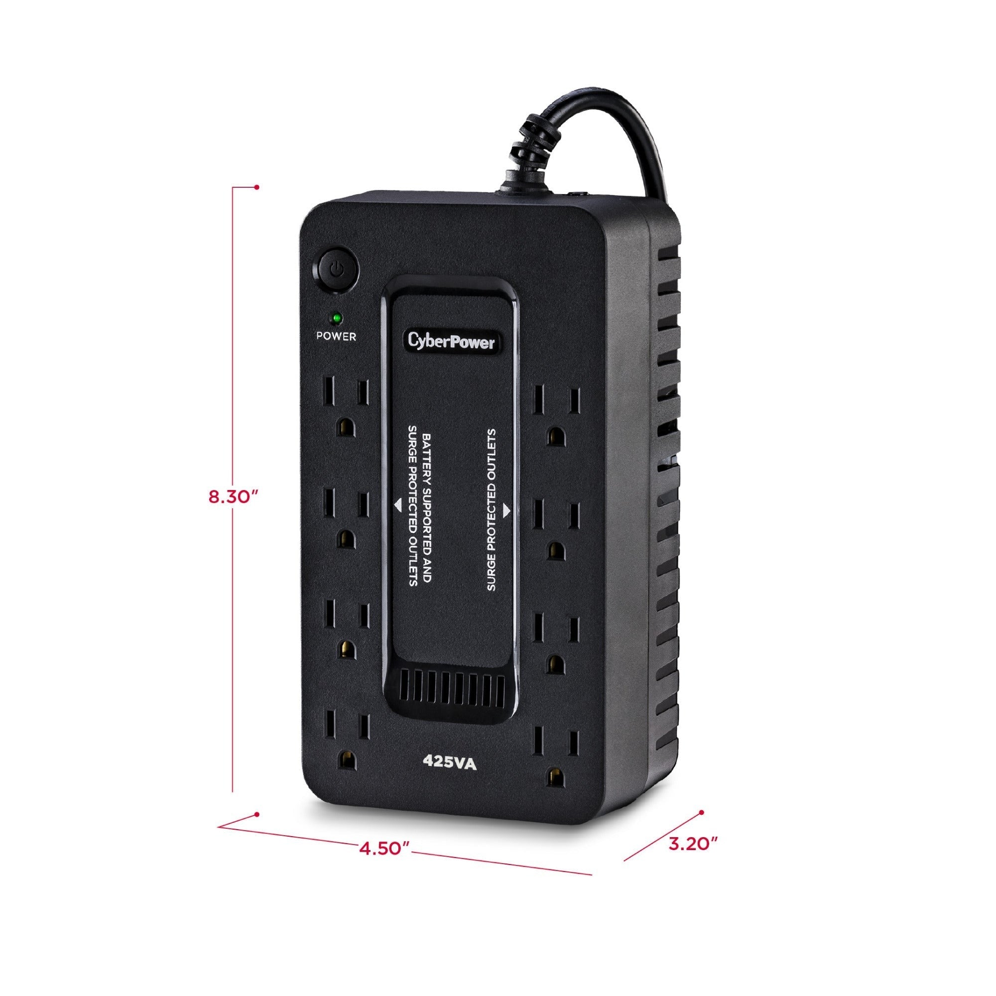 CyberPower ST425 Backup UPS Battery and Surge Protector with 425VA/260W Capacity