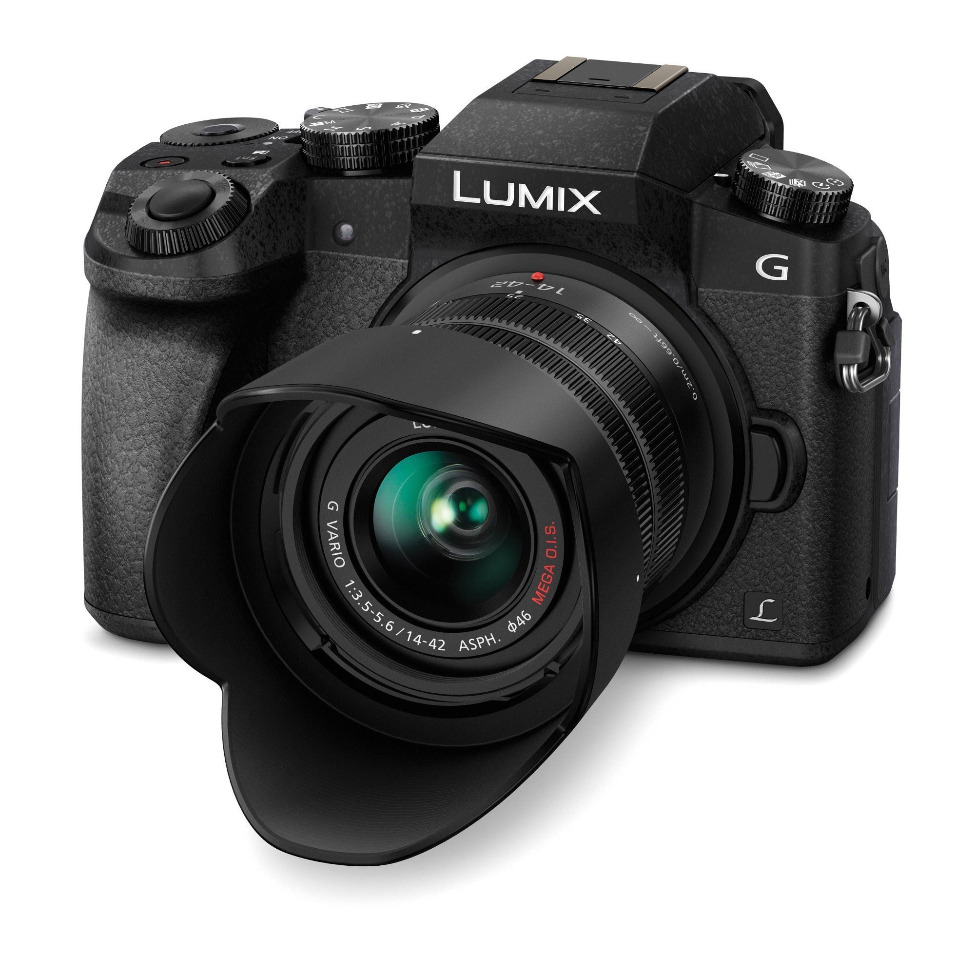 Panasonic LUMIX G7 Mirrorless Camera with 14-42mm f/3.5-5.6 Lens (Black) Bundle