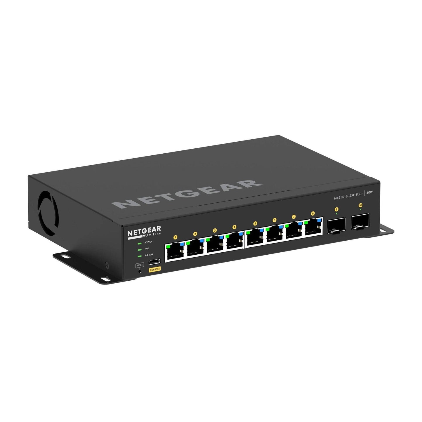 Netgear AV Line M4250 GSM4210PX 8-Port Gigabit PoE+ Compliant Managed AV Switch