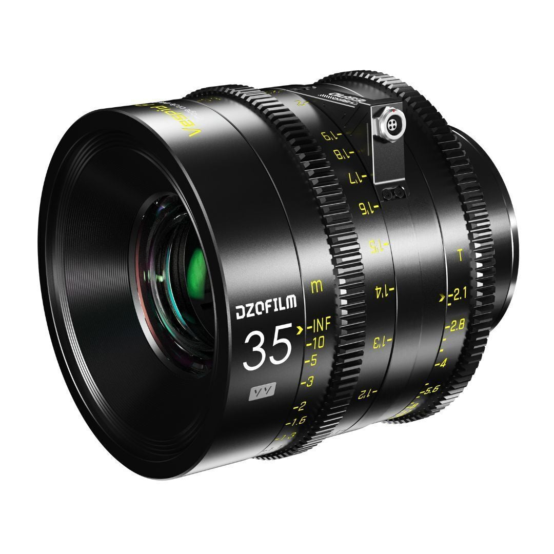 DZOFilm VESPID Cyber Full Frame 35mm T2.1 Prime Lens with Real-Time Transmission (PL and EF Mounts)