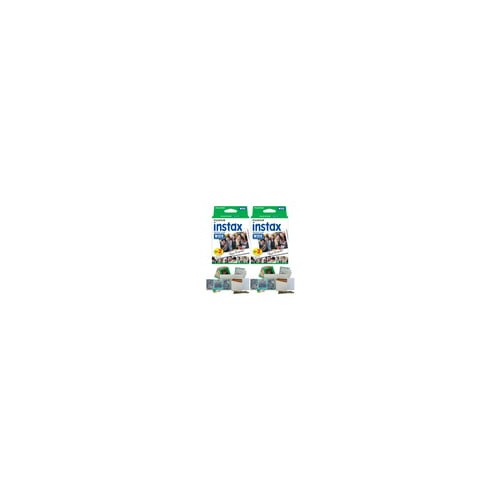 Fujifilm instax Wide Instant Film Twin Pack (40 Exposures) Bundle with PhotoBox and Acrylic Frames