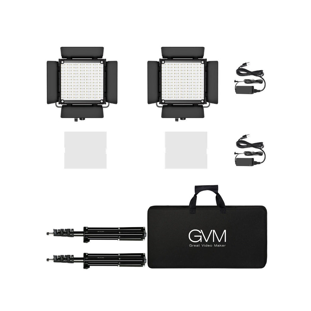 GVM 800D-RGB LED Light Panel (2-Light Kit)