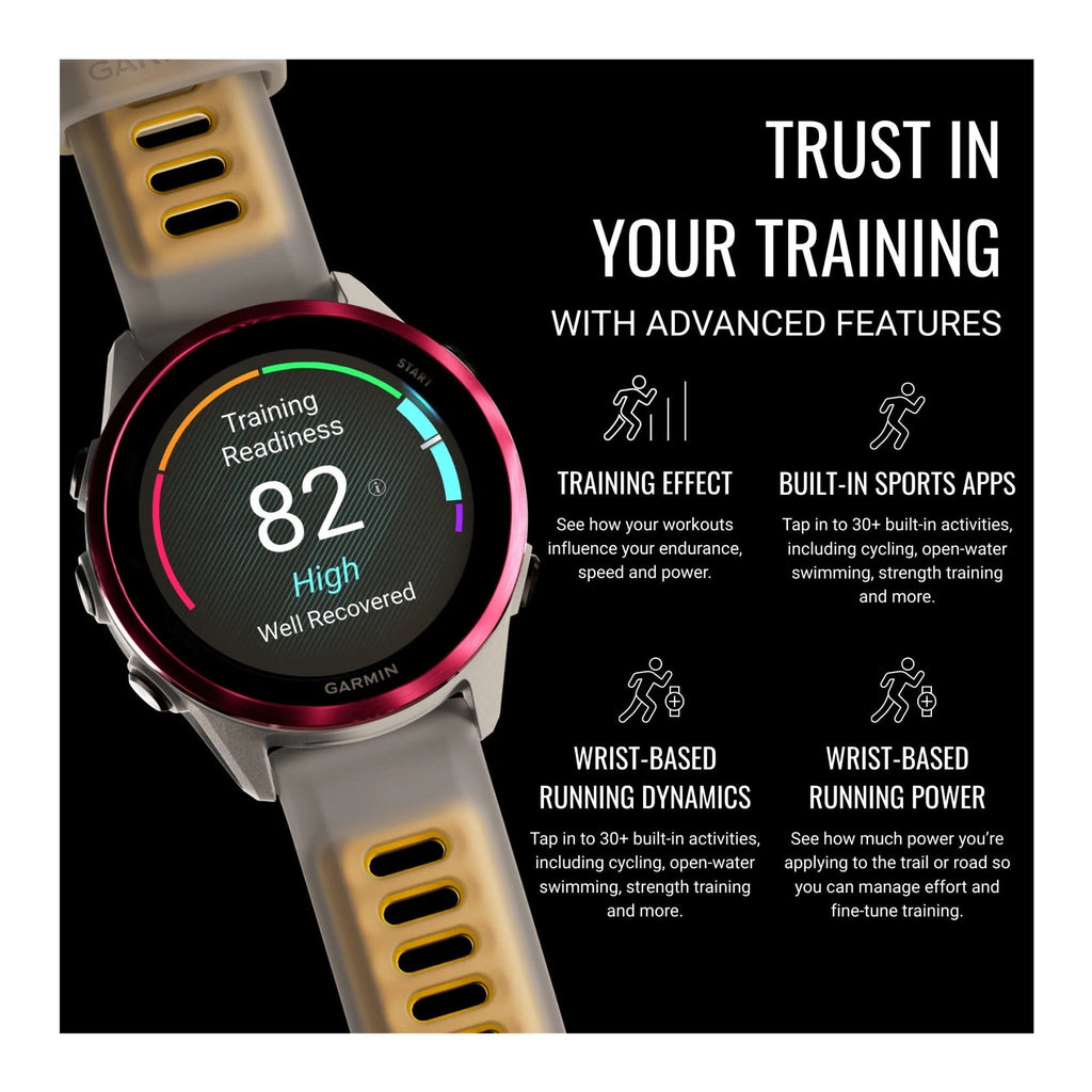 Garmin Forerunner 570 42mm GPS Running Smartwatch (Raspberry/Mango) Bundle