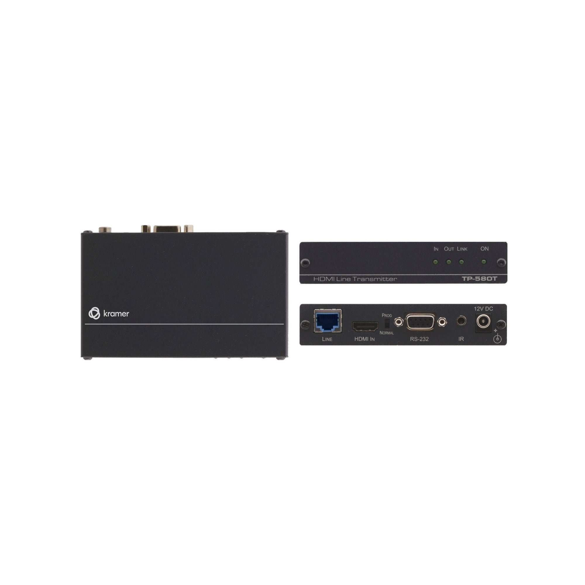 Kramer 4K60 4:2:0 HDMI HDCP 2.2 Transmitter with RS–232 and IR over Long–Reach HDBaseT