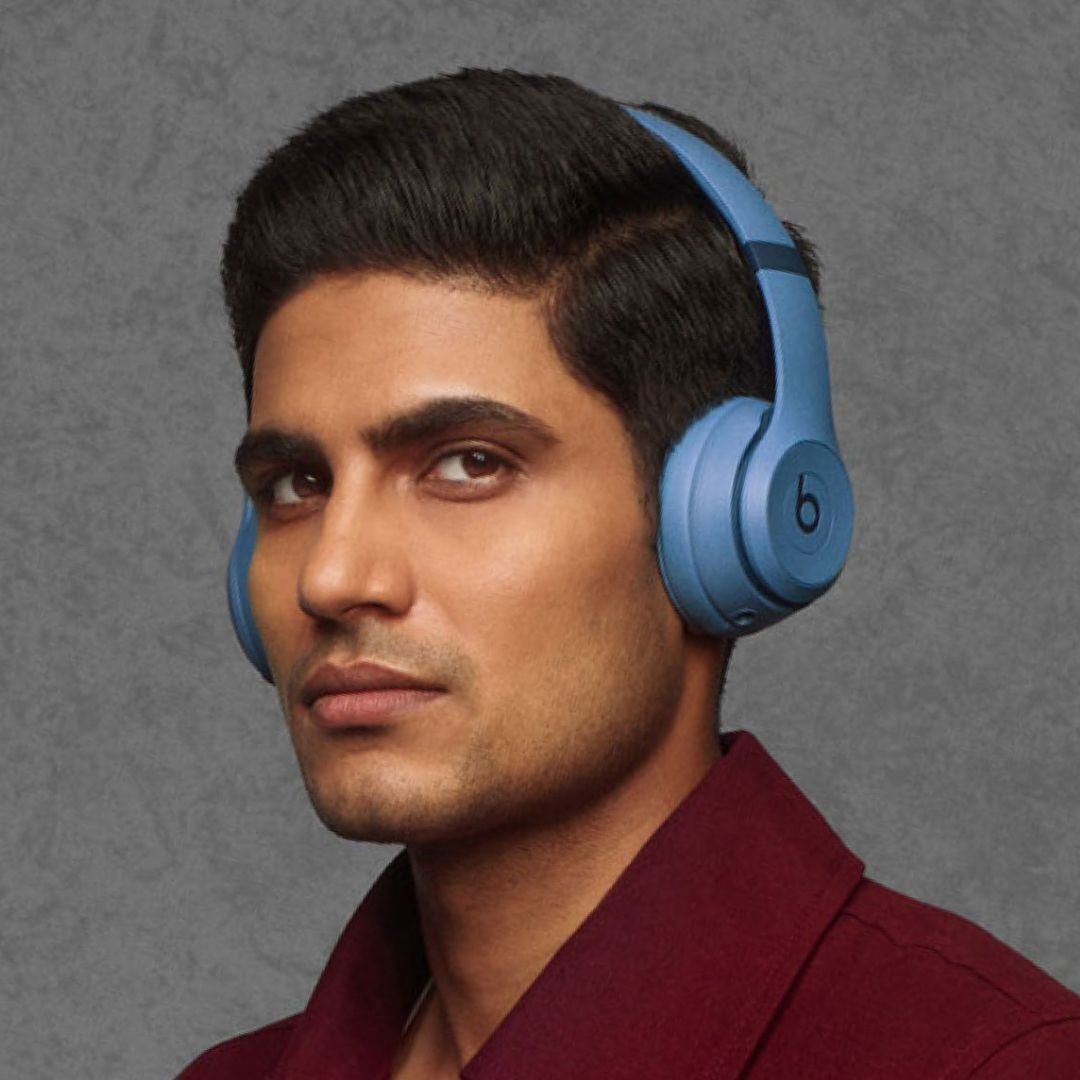 Beats Solo 4 Bluetooth Wireless On-Ear Headphones with Built-In DAC, Slate Blue (Refurbished)