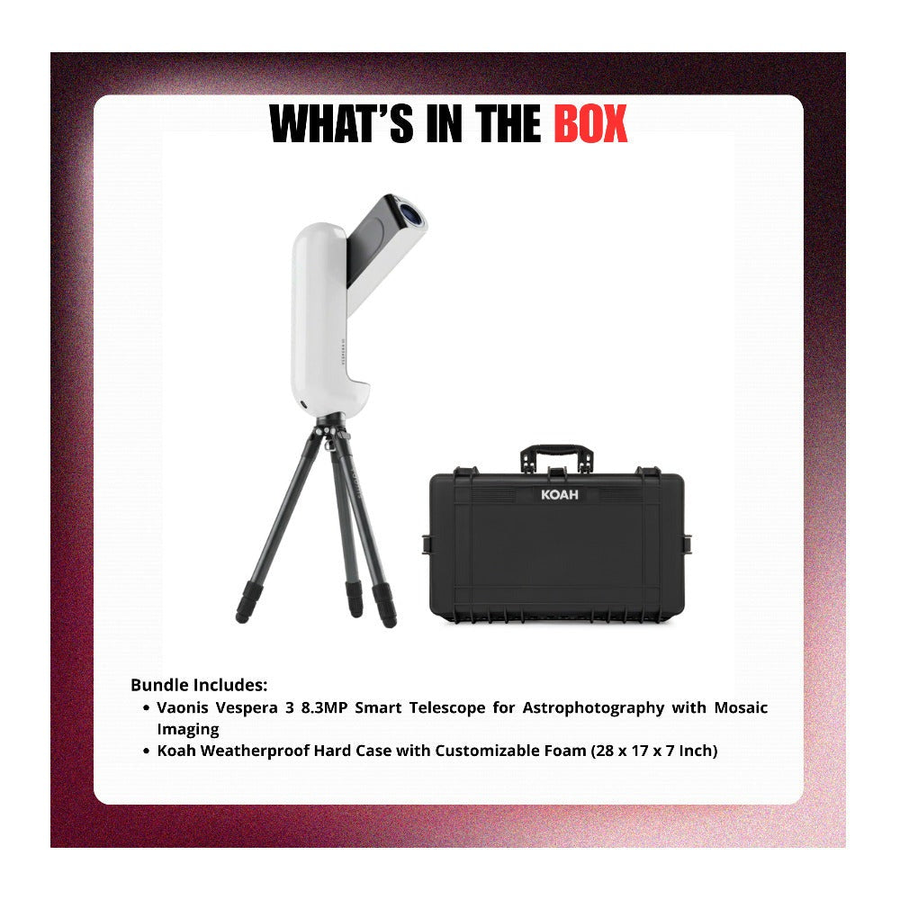 Vaonis Vespera III 8.3MP Smart Telescope with Mosaic Imaging and Hard Case