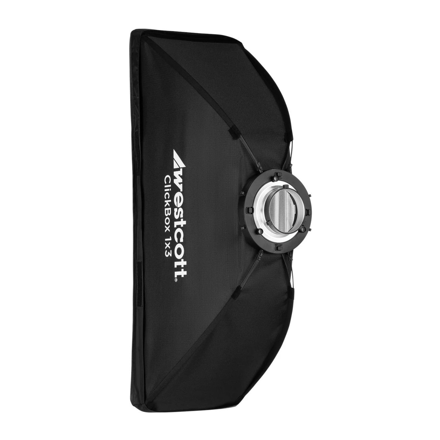 Westcott ClickBox 1x3 Softbox (Bowens) - Removable Diffuser, Silver Interior