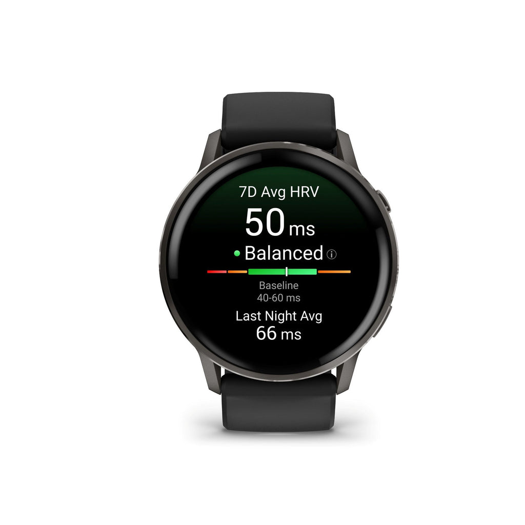 Garmin Venu 4 45mm GPS Smartwatch (Slate with Black Silicone Band) Bundle