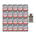 SanDisk 32GB Ultra SDHC UHS-I Memory Card w/High Speed USB Card Reader (20-Pack)