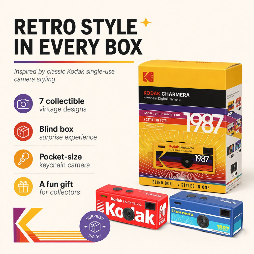 Kodak Charmera Key Chain Digital Camera Bundle with Accessories