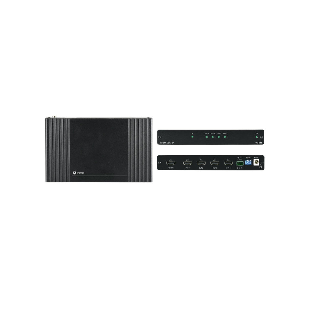Kramer VM-4H2 4K HDR HDMI 1x4 Distribution Amplifier with 60Hz Support 17.82Gbps Bandwidth