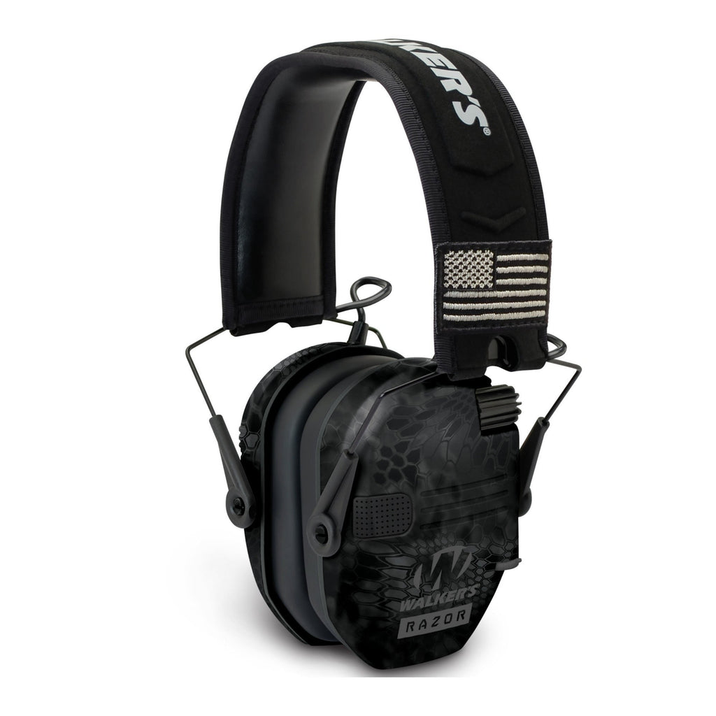 Walker's Razor Patriot Series Ultra Low-Profile Electronic Muffs (Kryptek Camo)