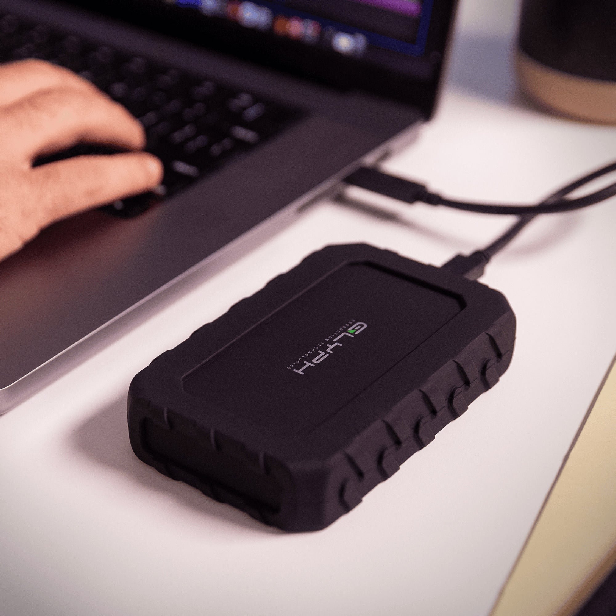 Glyph Atom EX40 High-Intensity 1TB Portable NVMe SSD with USB-C 4 Port (Black)