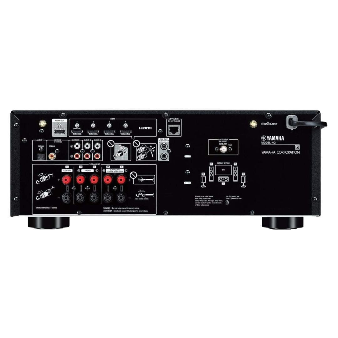 Yamaha RX-V4A 5.2-Channel AV Receiver with MusicCast, 8K Video Processing, and 4 HDMI Inputs (Black)