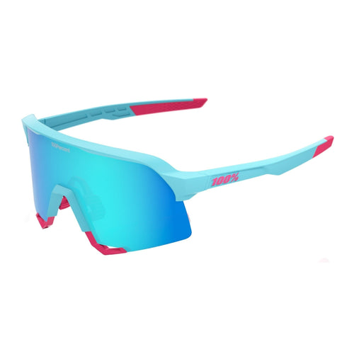 100 Percent S3 LE Tatis 4 Soft Tact Blue Sunglasses with Blue Topaz Mirror Lens
