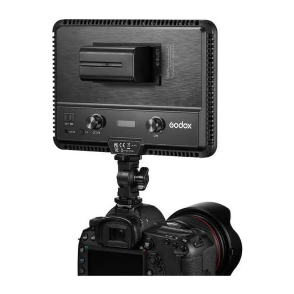 Godox LDP18Bi Bi Color LED Video Panel with Side-Mounted Chip, Slim Frame, and 31 FX Modes (Black)