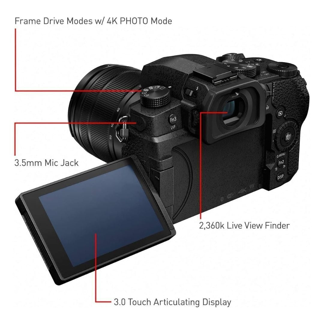 Panasonic LUMIX G95 Mirrorless Camera, 20.3MP (Black) (Certified Refurbished)