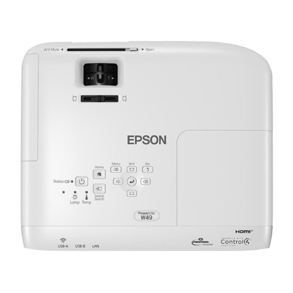 Epson PowerLite W49 3LCD WXGA Classroom Projector with HDMI