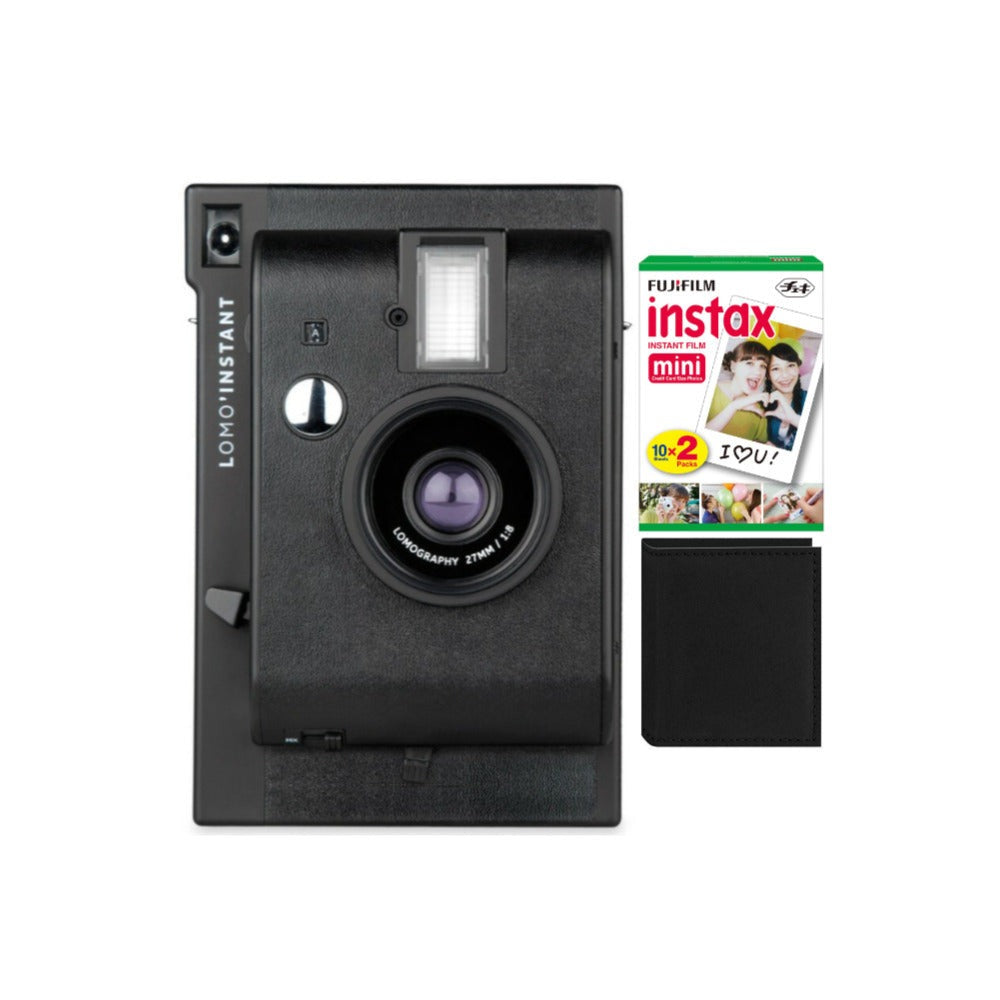 Lomo'Instant Mini Camera with 3 Lenses Instax Film (2-Pack) and Instax Album Bundle