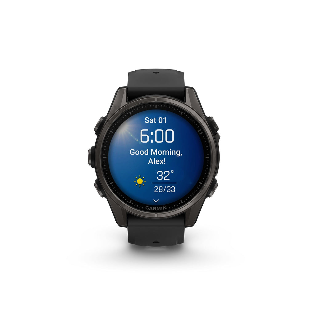 Garmin fēnix 8 AMOLED Sapphire GPS Smartwatch (43mm, Black/Pebble Gray) (Used)