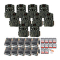 Browning Strike Force FHDR 40MP Trail Camera (10 Pack) Bundle with Solar Power Pack and Accessories