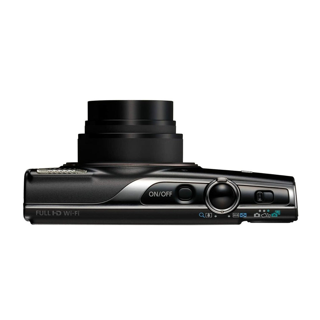 Canon PowerShot ELPH 360 HS 20.2 MP CMOS Sensor Digital Camera (Black) Bundle
