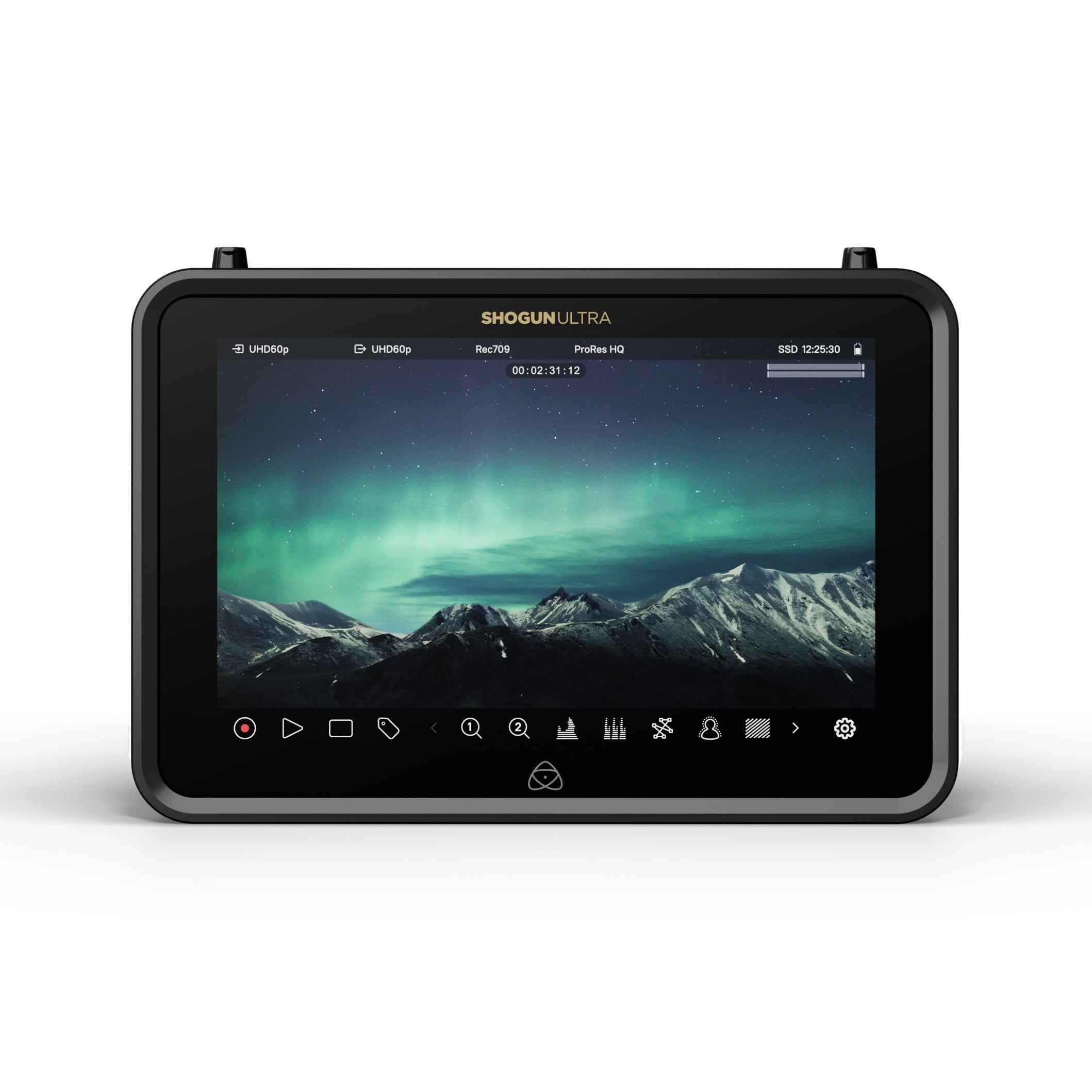 Atomos Shogun Ultra HDR Monitor/Recorder with Power Kit, 480GB SSD & Headphones