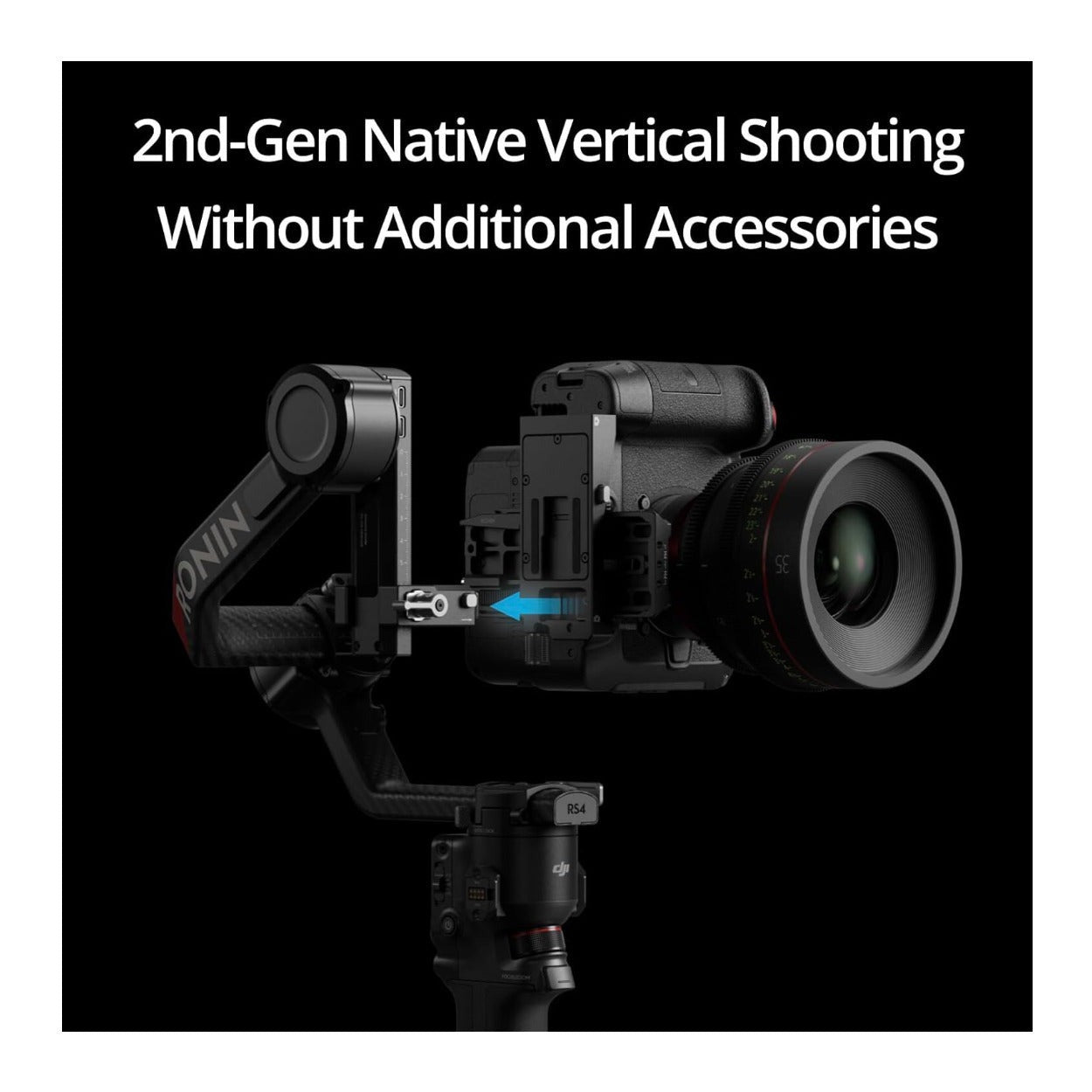 DJI RS 4 Pro Flagship Stabilizer 2nd-Gen Vertical Shooting for Film Bundle