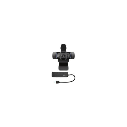 Logitech C920S Pro HD Webcam Bundled with Knox Gear 4-Port 3.0 USB Hub