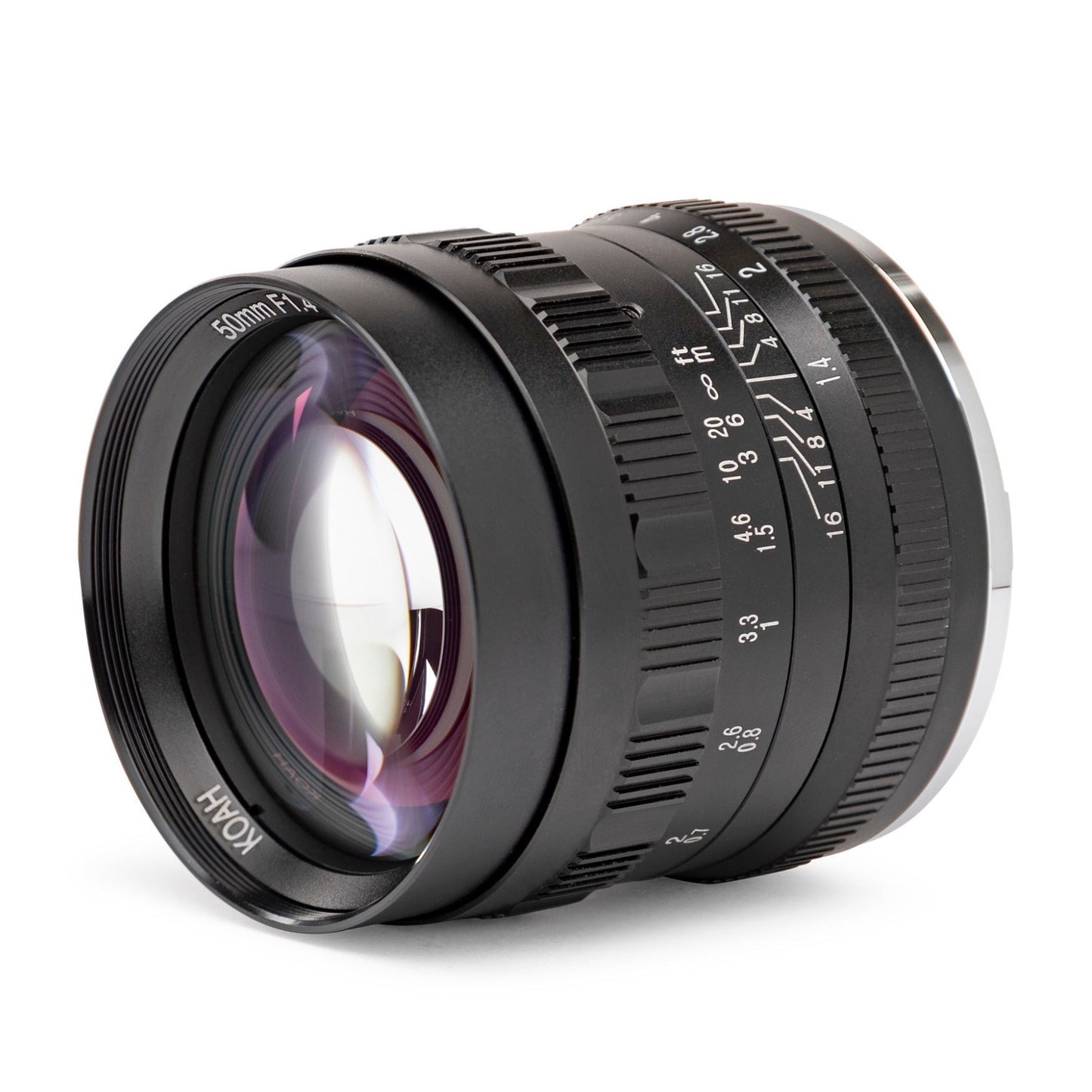 Koah Artisans Series 50mm f/1.4 Large Aperture Manual Focus Lens for Micro Four Thirds (Black)