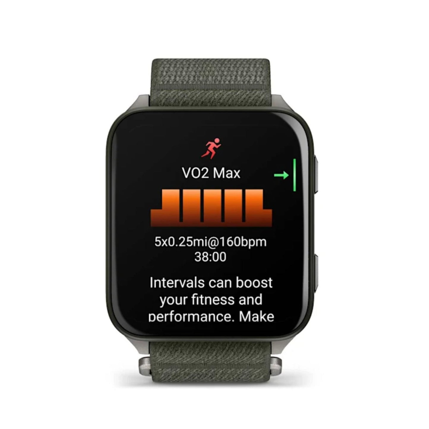Garmin Venu X1 Moss with Titanium Caseback and Moss ComfortFit Nylon Band