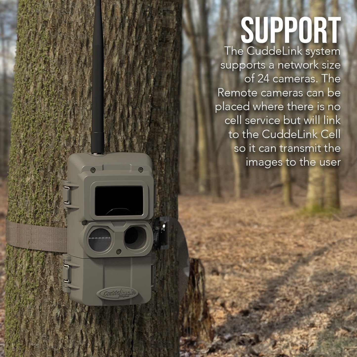 Cuddeback CuddeLink Wireless, Low-Glow IR LED Camera Bundle with Accessories