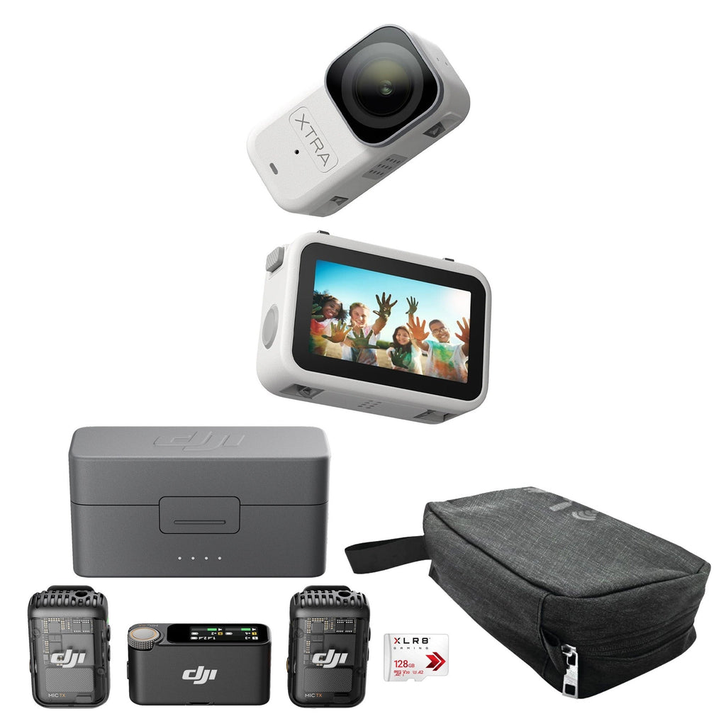 Xtra Atto Action Camera with Mic 2 (2 TX + 1 RX + Charging Case) Bundle
