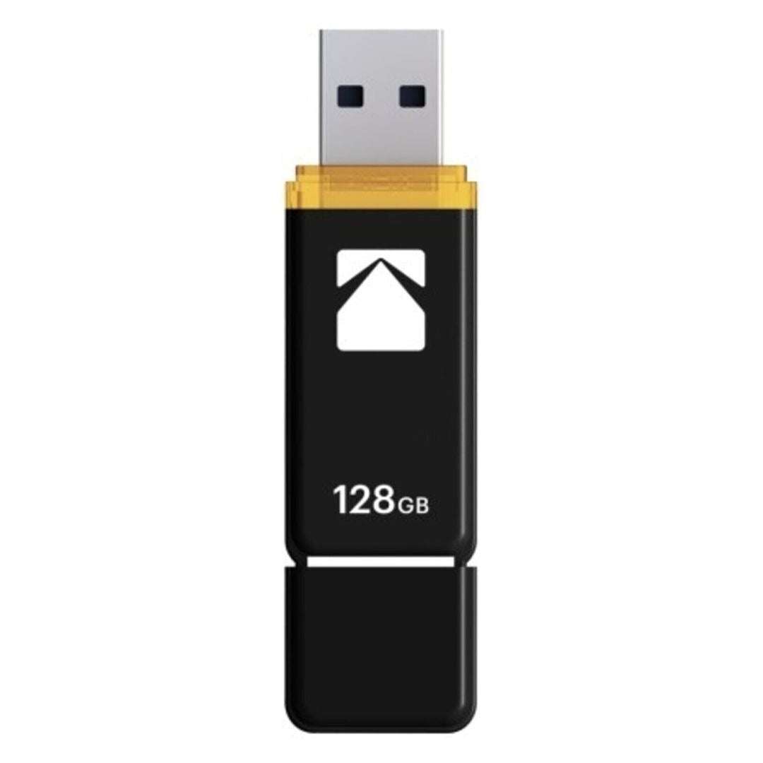 Kodak Classic K100 Cap and Body Series USB 3.2 Gen 1 Interface 128GB Flash Drive (10 Pack)