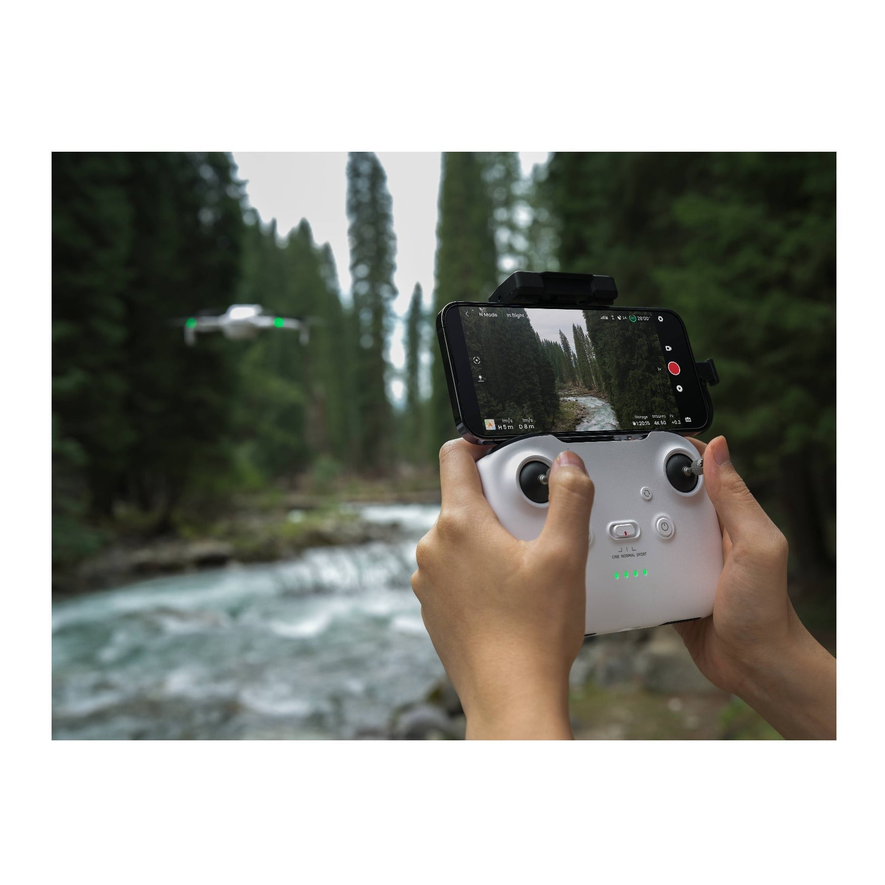 SKYROVER S1 Mini Camera Drone with 4K/60fps Video and 3-Axis Gimbal (White)