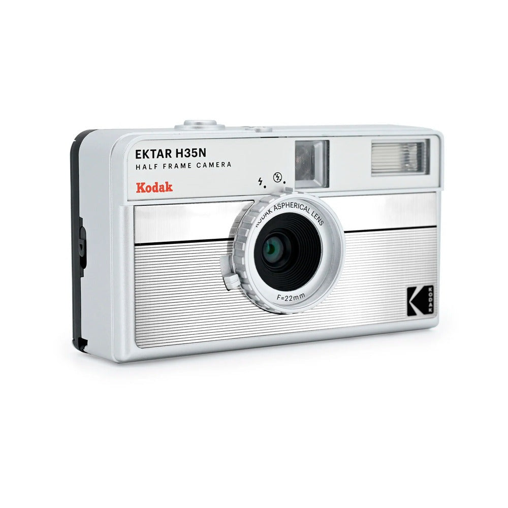 Kodak Ektar H35N 35mm Half Frame Film Camera with Star Filter and Tripod Support (Striped Silver)
