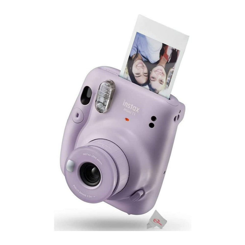 Fujifilm instax Mini 11 Instant Camera (Lilac Purple) with Film Two Pack Bundle