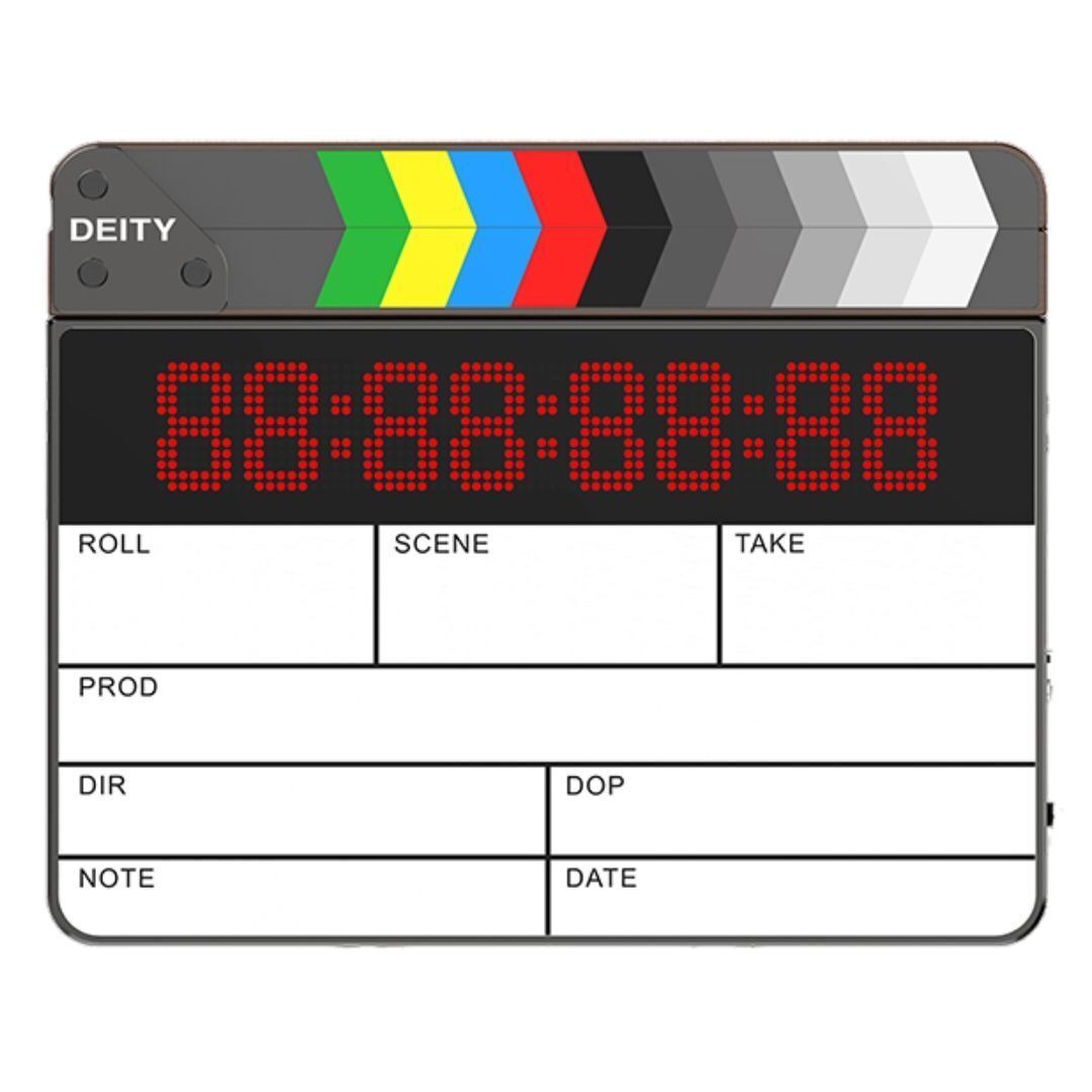 Deity TC-SL1 Wireless Bluetooth Timecode Smart Clapper Slate with Wooden Clapper and USB-C Charging