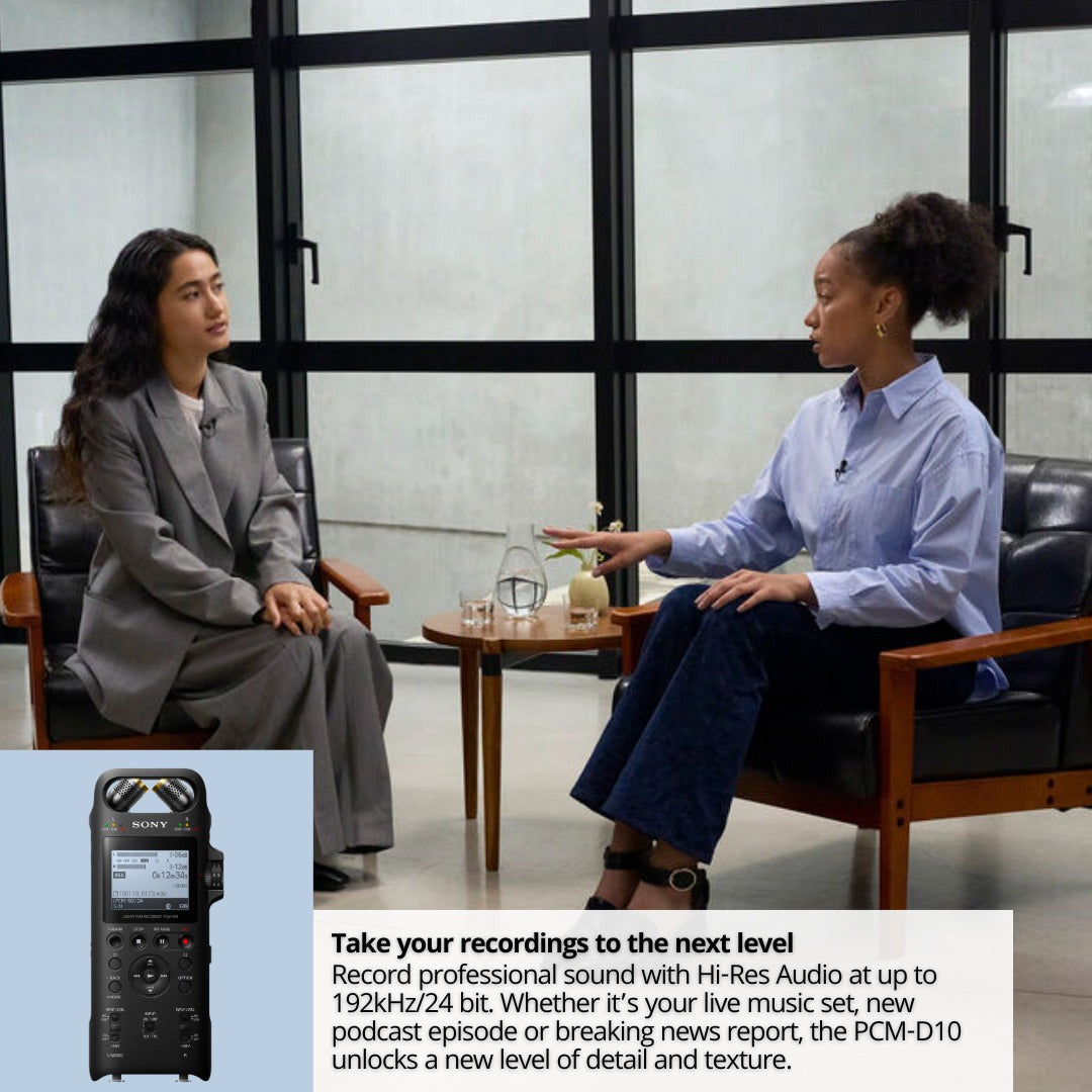 Sony PCM-D10 Portable High-Resolution Linear PCM Audio Recorder eith