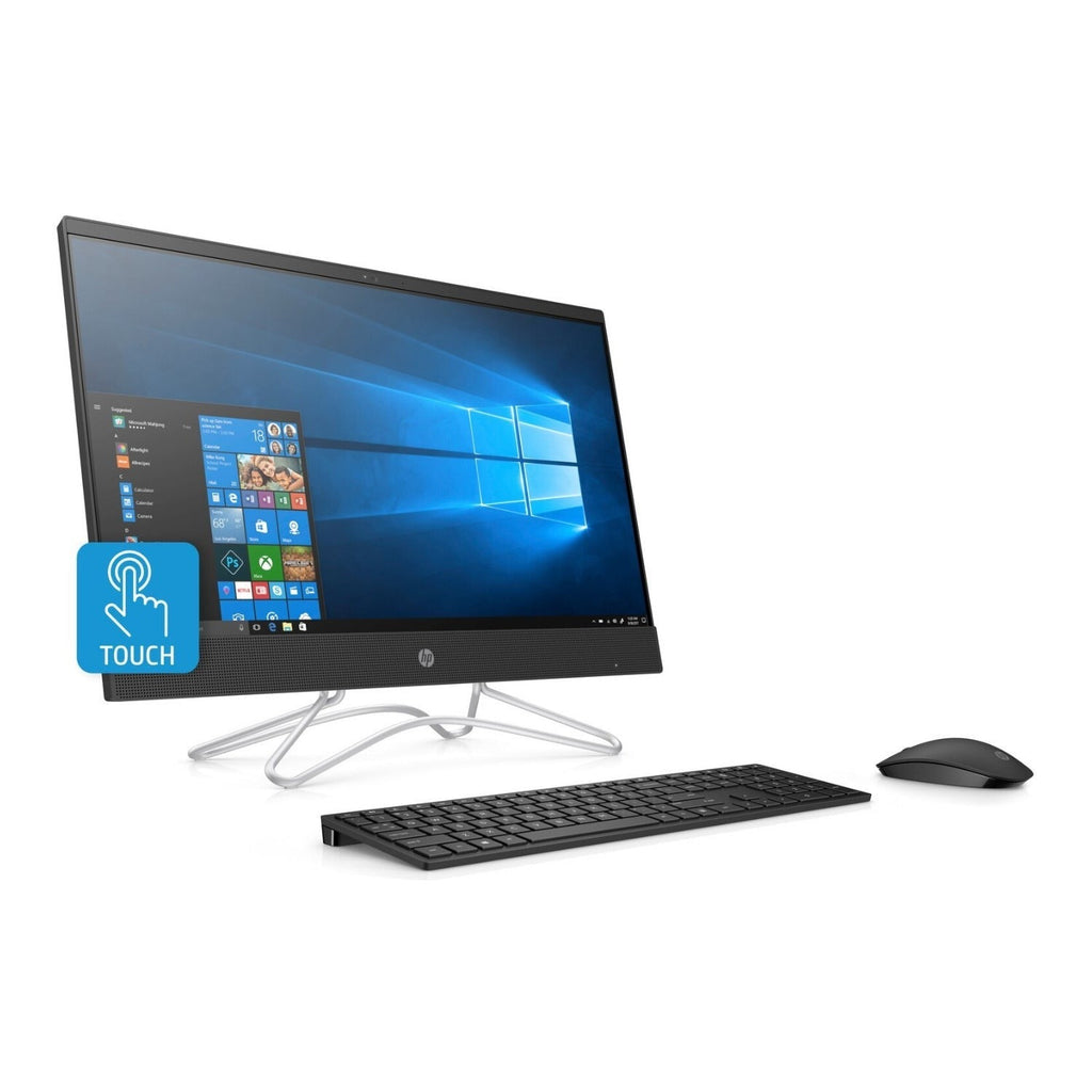HP 24-F 23.8" FHD Touch All-in-One PC, AMD A-300U, 8GB RAM, 1TB HDD, Windows 10 (Black) (Certified Refurbished)