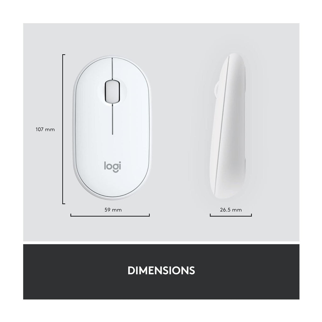 Logitech MK470 Slim Logitech Wireless Keyboard and Mouse Combo (Off-White)