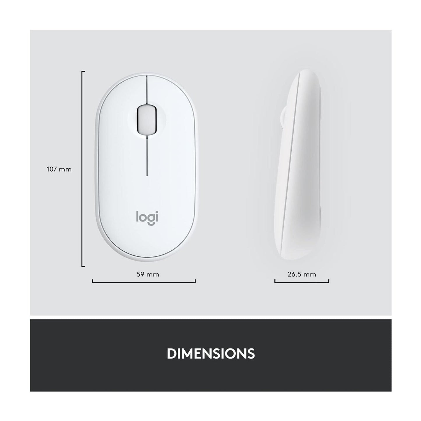 Logitech MK470 Slim Logitech Wireless Keyboard and Mouse Combo (Off-White)